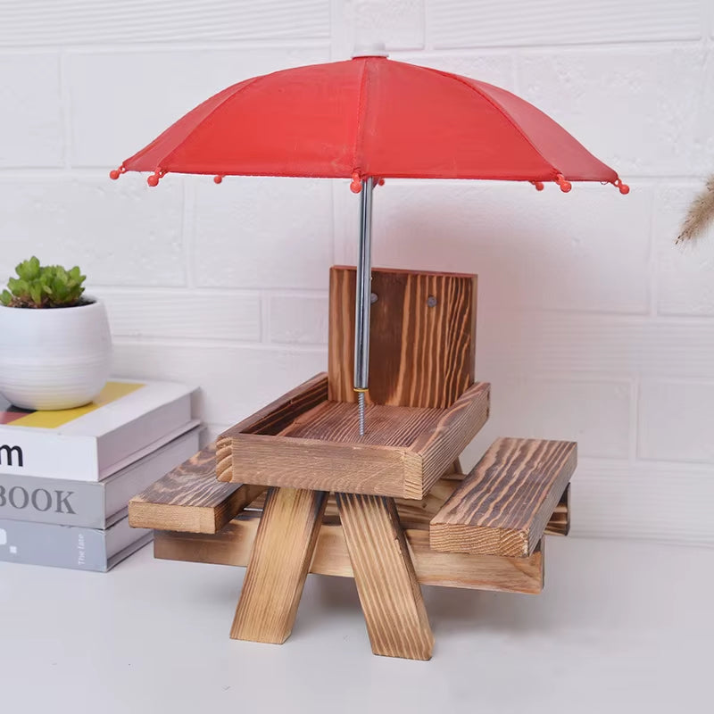 Bench Hanging Feeding Table Mini Umbrella Ornament