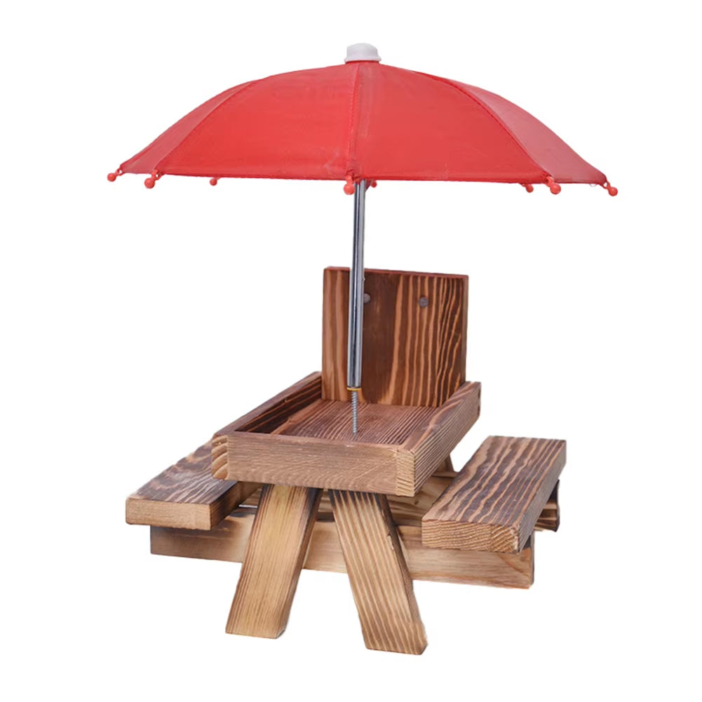 Bench Hanging Feeding Table Mini Umbrella Ornament